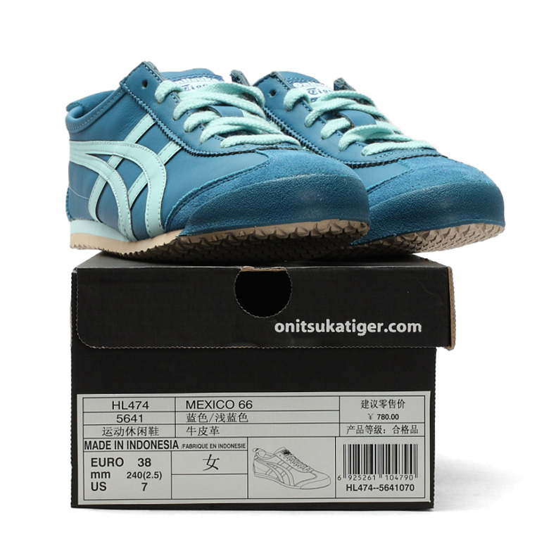 鬼冢虎HL474蓝色/浅蓝色】Onitsuka Tiger鬼冢虎MEXICO 66系列女子休闲