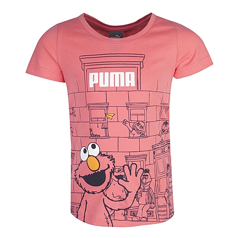 PUMA彪马女童基础系列Sesame Street Tee (g)短袖T恤83881325