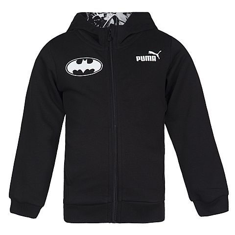 PUMA彪马男童Batman蝙蝠侠系列STYLE Batman Hooded Sweat Jacket针织夹克59071901