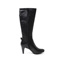 SENDA/森达冬季新款黑色蜡牛皮女鞋女高靴长靴皮带扣4ML63DG2