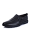 Senda/森达夏季专柜同款黑色牛皮打孔透气商务休闲男单鞋1CC12BS4