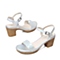 Senda/森达夏季专柜同款银色羊皮女凉鞋E3G03BL5 专柜1