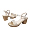 Senda/森达夏季专柜同款金色羊皮女凉鞋E3G03BL5 专柜1