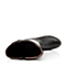 Senda/森达冬季黑色时尚舒适牛皮/人造革女皮靴59960DG5(皮里)