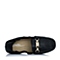 Senda/森达秋季专柜同款黑色蜡羊皮浅口女单鞋J3I04CQ5