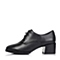 Senda/森达秋季专柜同款黑色牛皮女单鞋3QP15CM5