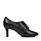 Senda/森达秋季专柜同款黑色软牛皮女单鞋J3J22CM5