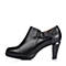 Senda/森达秋季专柜同款黑色羊皮女单鞋3LP10CM5