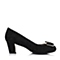 Senda/森达秋季专柜同款黑色羊绒皮浅口女单鞋3LK15CQ5