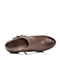 Senda/森达秋季专柜同款深棕色水晶山羊皮女单鞋3LP10CM5