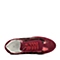 Senda/森达秋季专柜同款酒红色羊绒羊皮/红色贴膜牛皮女单鞋3QF16CM5