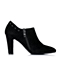 Senda/森达秋季专柜同款黑色羊绒皮女单鞋3LH15CM5