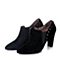 Senda/森达秋季专柜同款黑色羊绒皮女单鞋3LH15CM5