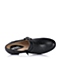 Senda/森达秋季专柜同款黑色软牛皮女单鞋J3Z21CM5