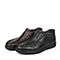 SENDA/森达冬季专柜同款黑色摔压纹牛皮男皮靴（绒里）HH144DD5