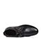 SENDA/森达冬季专柜同款黑色打蜡牛皮男皮靴（绒里）HB141DD5