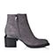 Senda/森达冬季专柜同款深灰色羊绒皮女靴3WA16DD5