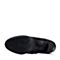 Senda/森达冬季专柜同款黑色软牛皮女靴(绒里)M3O44DD5