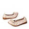 Senda/森达2016春季专柜同款米色软羊皮女鞋3T2D1AQ6 专柜1