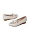 Senda/森达春季专柜同款米白色羊皮/网布革女单鞋3PP20AQ6 专柜1