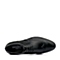 Senda/森达夏季黑色牛皮布洛克款式商务英伦风男皮鞋L3362BM6