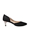 Senda/森达春季专柜同款黑色黑砂布女单凉鞋B3W02AK6 专柜1