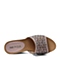 Senda/森达夏季专柜同款粉色布纹羊皮女拖鞋3SC20BT6 专柜1