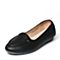 Senda/森达秋季专柜同款黑色羊皮女休闲鞋B3S06CQ6