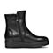Senda/森达冬季专柜同款黑色牛皮女靴N3I40DD6