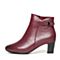 Senda/森达冬季专柜同款优雅气质女短靴粗跟N3L40DD6