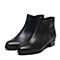 Senda/森达冬季专柜同款知性气质女皮短靴尖头粗跟时装靴N3T42DD6