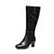 Senda/森达冬季专柜同款性感女皮长靴粗高跟时装靴N3L81DG6