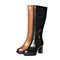 Senda/森达冬季专柜同款棕色牛皮时尚女靴N3N80DG6