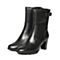 Senda/森达冬季专柜同款黑色打蜡牛皮女靴N3B61DZ6