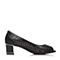 Senda/森达春季专柜同款黑孟加拉小牛皮女单凉鞋B3V02AU6
