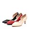 Senda/森达春季专柜同款红纱布女单凉鞋B3W02AK6