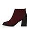 Senda/森达冬季专柜同款时尚优雅气质舒适粗跟女高跟短靴3PZ25DD6