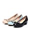 Senda/森达春季专柜同款甜美女单鞋粗跟蝴蝶结3QG15AQ7