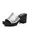 Senda/森达夏季专柜同款时尚休闲女高跟拖鞋G3F05BT7