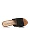 Senda/森达夏季专柜同款时尚休闲羊皮坡跟女高跟拖鞋G3I13BT7