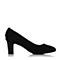 Senda/森达秋季新款专柜同款优雅女单鞋尖头粗高跟VBG01CQ7