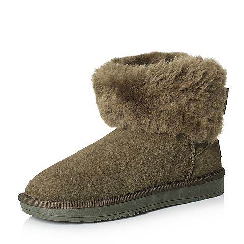 Senda/森达冬季新款专柜同款简约舒适女雪地靴3GN23DD7