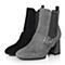 Senda/森达冬季新款专柜同款优雅气质女短靴粗高跟VDE49DD7