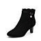 Senda/森达冬季专柜同款优雅气质女短靴粗高跟VBY40DD7