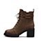 Senda/森达冬季新款专柜同款时尚潮流女短靴马丁靴3FH10DD7