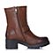 Senda/森达冬季新款专柜同款时尚大方女中筒靴粗跟N3D62DZ7