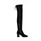 Senda/森达冬季新款甜美绒面女长筒靴粗高跟过膝靴81-17DD7