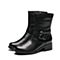Senda/森达冬季新款专柜同款气质女短靴中筒粗跟VDW60DZ7