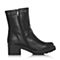 Senda/森达冬季专柜同款时尚大方女中筒靴粗跟N3D62DZ7
