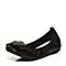 Senda/森达春季新款正品舒适平底奶奶鞋女士单鞋VIS01AQ8